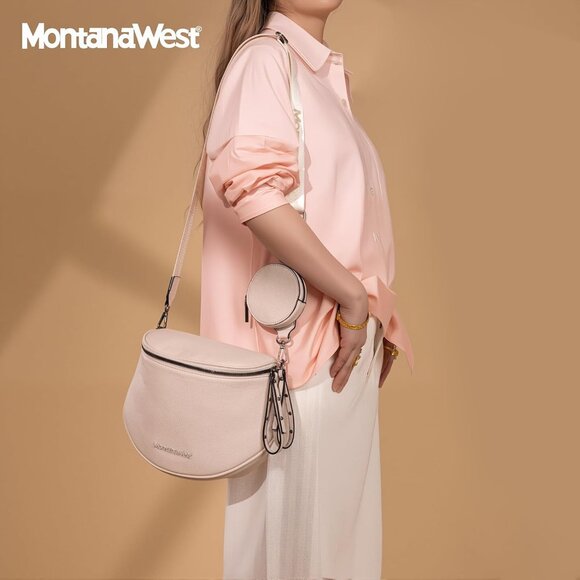 Large Crossbody Bag Women Adjustable Strap Zipper Closure Purse Gift - Picture 7 of 8